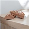 Image 3 : Women's strappy sandals peach color Size 36