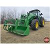 Image 2 : TRACTOR : JOHN DEERE 6150R : with H360 FEL / GRAPPLE & DEGELMAN BLADE