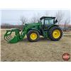 Image 3 : TRACTOR : JOHN DEERE 6150R : with H360 FEL / GRAPPLE & DEGELMAN BLADE