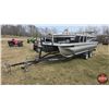 Image 9 : PONTOON BOAT & TRAILER : 2015 Princecraft Sportfisher 21 : Smarthauler Trailer : Mercury 115HP