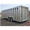 Image 18 : Stock Trailer : 2009 Merritt ~ Cattle Drive : 24ft : Gooseneck : Tandem Axle