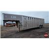 Image 22 : Stock Trailer : 2009 Merritt ~ Cattle Drive : 24ft : Gooseneck : Tandem Axle