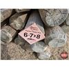 Image 3 : Pressure Treated 8ft Fence Posts (Bundle of 35) (6" & 7")