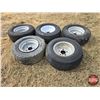 Image 2 : Trailer Tires/Rims (5 Together) : 20.5 x 8.0 - 10