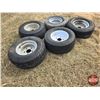 Image 3 : Trailer Tires/Rims (5 Together) : 20.5 x 8.0 - 10