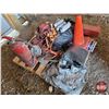 Image 1 : PALLET LOT: 12v Air Compressor; Sign ; Traffic Cone; Flares; Extension Cords; etc