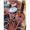 Image 5 : PALLET LOT: 12v Air Compressor; Sign ; Traffic Cone; Flares; Extension Cords; etc