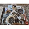Image 2 : Pallet Lot: Variety Nails, Fence Staples, Screws, etc!