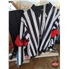 Image 10 : Pallet Lot - Variety Hockey Gear : Selection of Skates; Pads; Gloves; Ref Gear; Pucks; Flames Jersey