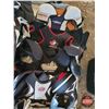 Image 4 : Pallet Lot - Variety Hockey Gear : Selection of Skates; Pads; Gloves; Ref Gear; Pucks; Flames Jersey