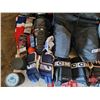 Image 7 : Pallet Lot - Variety Hockey Gear : Selection of Skates; Pads; Gloves; Ref Gear; Pucks; Flames Jersey