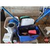 Image 1 : Pallet Lot ~ Variety Camping Group : Four-Man Tent; Inflatable Raft; Unused Sleeping Bag & Pillows; 