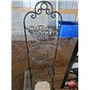 Image 3 : Home Décor Grouping : Photo Frames; Table Lamps; Décor Cage; Wall Mirror w/Hooks; Free Standing Iron