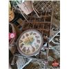 Image 2 : Home Décor Grouping : Clock; Planter; Foot Stools; Baskets; etc