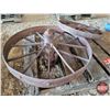 Image 2 : Steel Wheels (2) : 32"Dia & 24"Dia