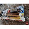 Image 9 : Pallet Lot ~ Cattle Handling : Calf Chains/Handles; Cattle Prods (2); Medical Supplies; Stock Doctor