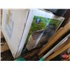 Image 2 : Pallet Lot: Fire Proof File Drawer/Safe ; TV Tables; Potato Bin; Cast Iron Anchor (15LBS); Portapott