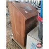 Image 6 : Pallet Lot: Fire Proof File Drawer/Safe ; TV Tables; Potato Bin; Cast Iron Anchor (15LBS); Portapott