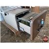 Image 9 : Pallet Lot: Fire Proof File Drawer/Safe ; TV Tables; Potato Bin; Cast Iron Anchor (15LBS); Portapott