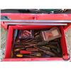 Image 6 : MASTER MECHANIC Tool Box w/Contents (Wrenches; Sockets; Drill Bits; Screw Drivers; etc!)