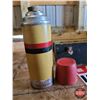 Image 4 : Vintage Tin Lunch Box with Thermos (7-1/2"H x 10"W x 5"W)