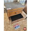 Image 3 : Antique Side Table (2 Drawer) (28"H x 17"W x 12"D)