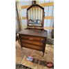 Image 2 : Antique 3 Drawer Dresser w/Mirror (68"H x 38"W x 18"D)