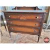 Image 4 : Antique 3 Drawer Dresser w/Mirror (68"H x 38"W x 18"D)