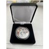 Image 1 : NEW 1 oz RED COLOURED  DRAGON LUNA YEAR FINE SILVER .9999 COIN  UNC