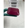 Image 3 : 7.67 CT NATURAL RUBY  EMERALD CUT WITH INSURANCE REPLACEMENT  VALUE $4000 CERTIFICATION