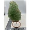 Image 1 : 5.88 X 3.65 INCH  GREEN FLUORITE WITH YELL0W BARITE SPECIMEN RETAIL $800