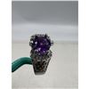 Image 2 : BRAND NEW  GENUINE AMETHYST ADJUSTABLE RING