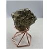 Image 3 : 2 X 2.4 INCH  OCTAHEDRAL PYRITE FORMATION WITH CALCITE