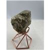 Image 4 : 2 X 2.4 INCH  OCTAHEDRAL PYRITE FORMATION WITH CALCITE
