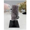 Image 1 : 3.9 INCH  AMETHYST CLUSTER ON STAND