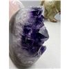 Image 5 : 2.7 X 2.9 INCH NATURAL DOUBLE FORMATION  AMETHYST GEODE POLISHED