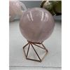 Image 2 : 2.2 INCH  57.9 MM  ROSE QUARTZ SPHERE