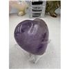 Image 5 : 2.1 INCH  AMETHYST  CRYSTAL HEART(GOOD AURA SHINE)