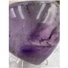 Image 7 : 2.1 INCH  AMETHYST  CRYSTAL HEART(GOOD AURA SHINE)