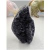 Image 4 : 3.1 INCH BLACK AMETHYST GEODE FLAME (BEAUTIFUL WITH SHINE)