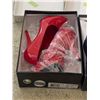 Image 2 : Group of 3 Various Heels - Red/6, Purple/7, Red/8