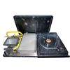 Image 1 : Shelf lot of - Dell Monitor, Work Light, Turntable, VHS, Etc.