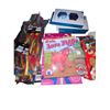Image 2 : Shelf lot of Misc - Bandana, Cape Mask, Foldup Fan, Eye Cover, Birthday Crackers, Noodles, Love Pig,