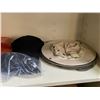 Image 2 : 6 Shelves of Misc - Massager, Tripod, Door Latch, Sani-Hands, Hat, Bike Helmet, Inspection Books, Et