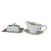 Image 2 : Shelf lot of Banquet Sginature Houseware - Butter Holder, Mugs, Gravy Bowl, Etc.