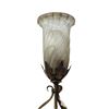Image 2 : Art-Deco Style Table Lamp w/Frosted Glass Shade