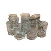 Image 3 : 2 Shelves of Glassware, 3 pce Candle Stick Holder, Storage Jar Set