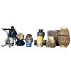 Image 1 : Group of Decor - Clock, Candles, Sailor, Mini Drums, Vase, Etc