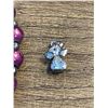 Image 2 : Group of Misc - Clock, Ring, Sterling Sivler Rabbit Pendant, (Possibly Diamond Charm), Bracelet & Fi