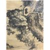 Image 2 : Framed Asian Ink Landscape Scroll Painting